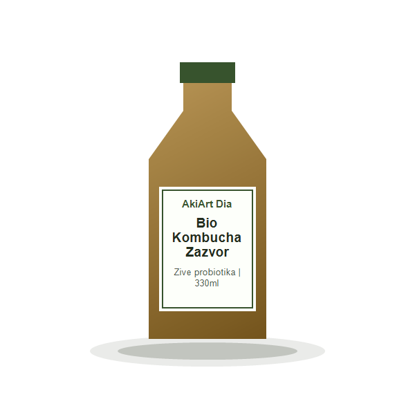 Bio fermentovaná kombucha so zázvorom (330ml)